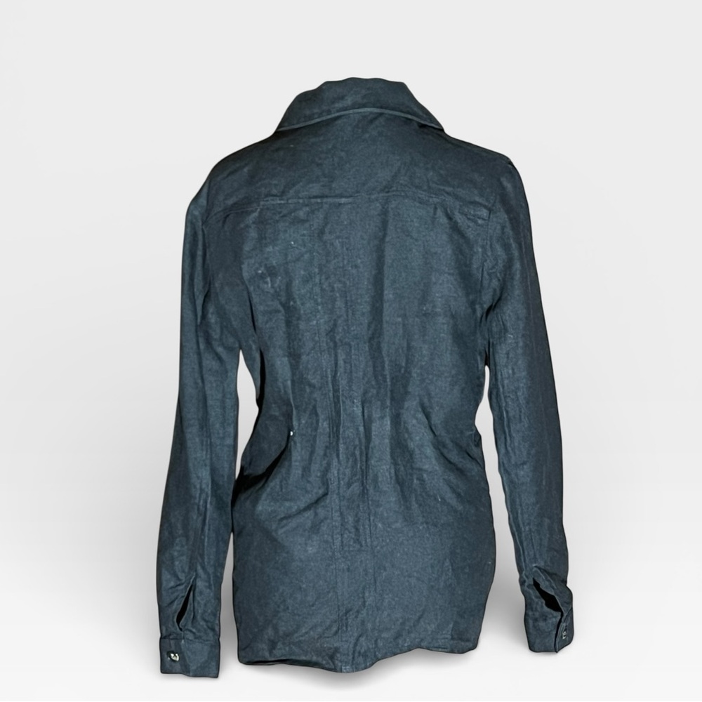 Sezane Will Jacket in black linen size XS - Picture 6 of 7